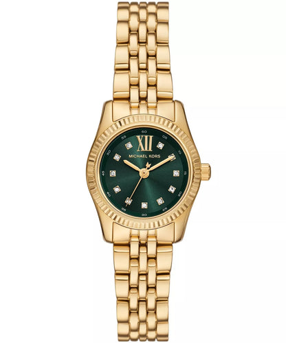 Michael Kors Petite Lexington 26mm Gold-Tone Pavé Women's Watch MK4842