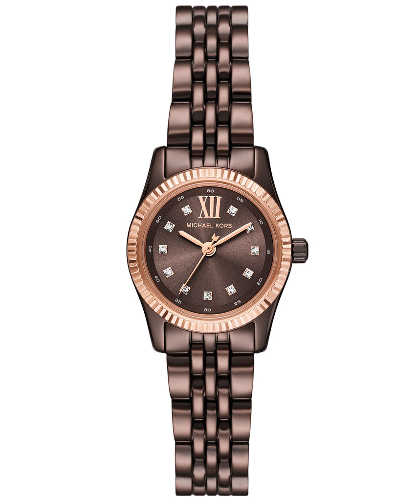 Michael Kors Petite Lexington Pavé Espresso-Tone Women's Watch - MK4844 Main image
