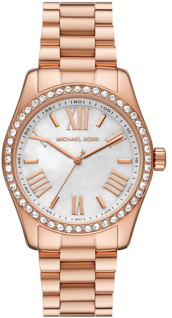Michael Kors Lexington dameshorloge in roségoudkleur - MK1088 Hoofdafbeelding