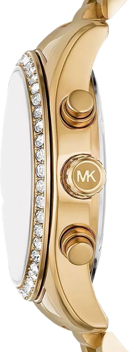 Michael Kors Lexington Lux Chronograaf Horloge in Goudkleur - MK7377 Secundaire afbeelding