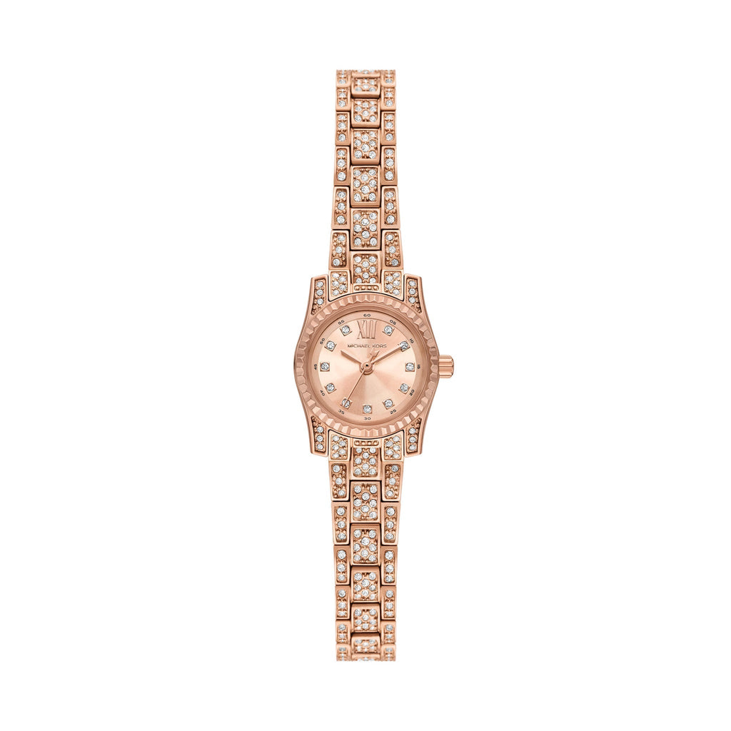 Michael Kors Mini Lexington Pavé Rose Gold-Tone Women's Watch - MK4863