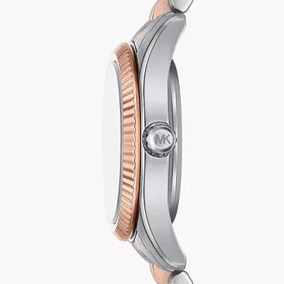 Michael Kors Lexington Three-Hand White Dial Two Tone Steel Strap Watch for Women - MK4817 Secundaire afbeelding