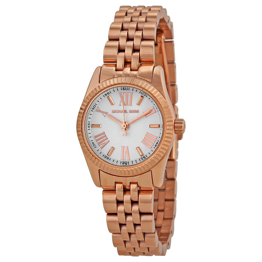 Michael Kors Lexington White Dial Rose Gold Women's Watch - MK3230 Hoofdafbeelding