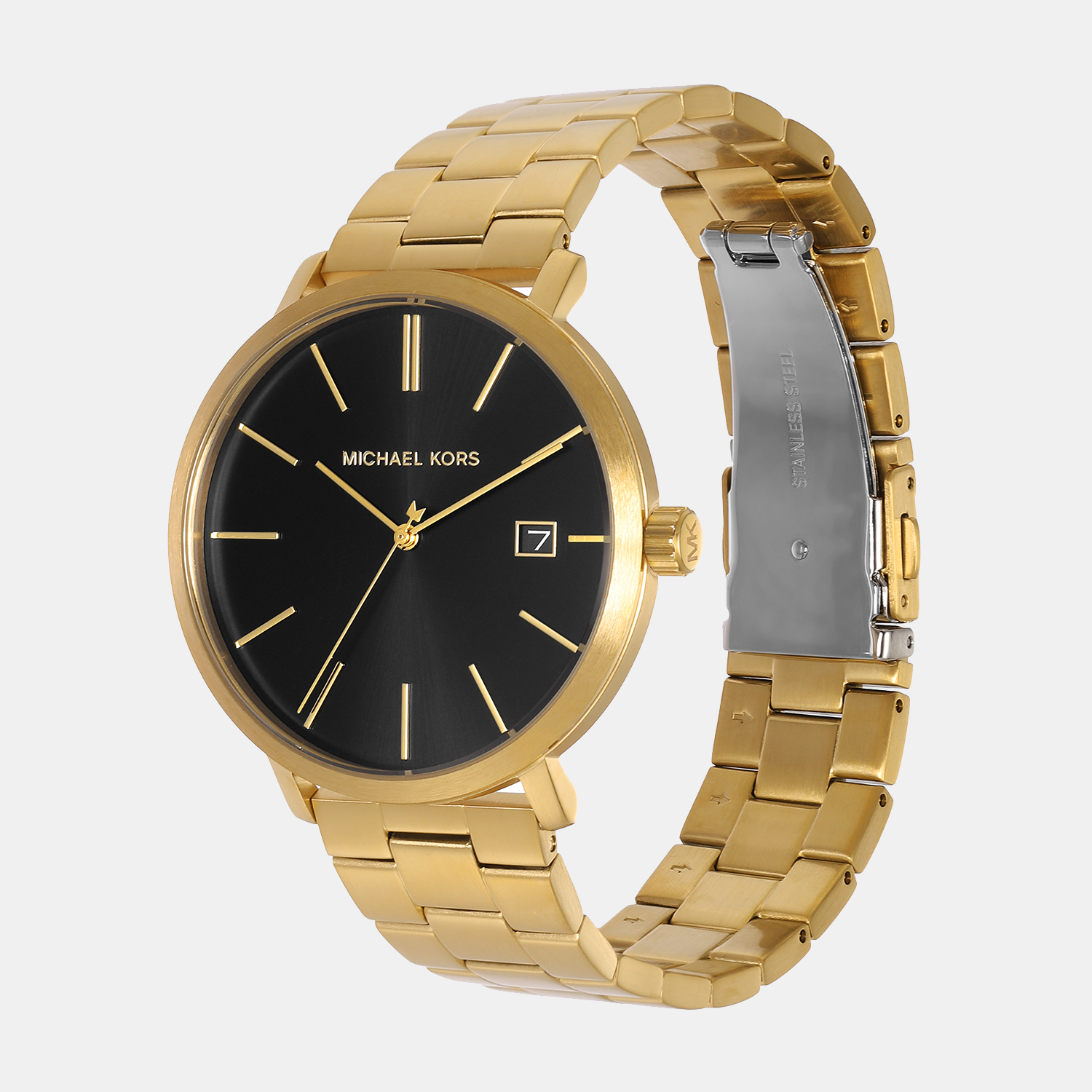 Michael Kors Blake Herenhorloge met drie wijzers en datumweergave, goudkleurig - MK9136 Secundaire afbeelding