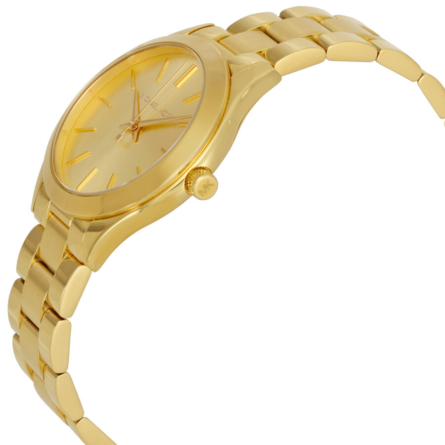 Michael Kors Mini Slim Runway Gold Women's Watch - MK3512 Secundaire afbeelding