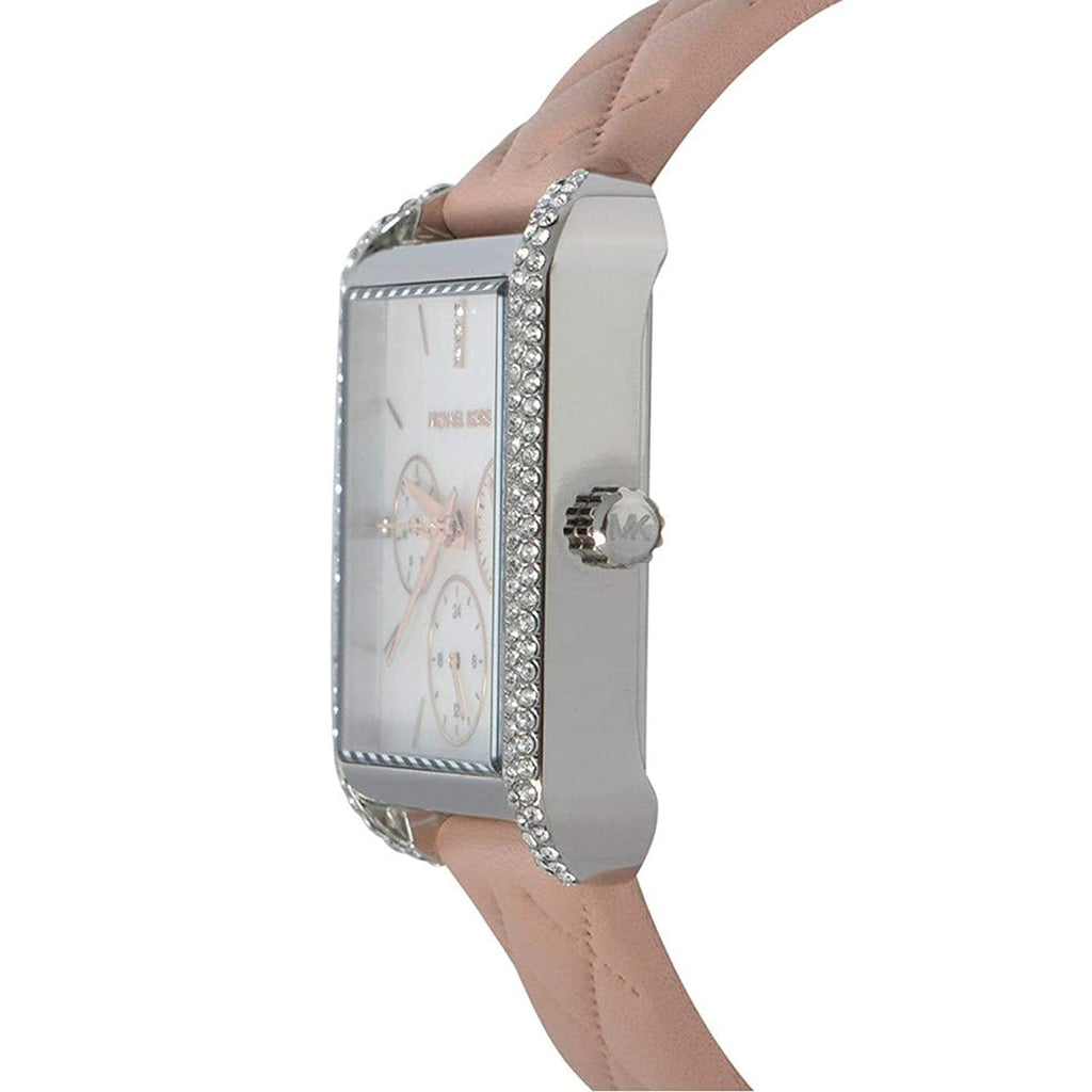 Michael Kors Drew MOP Dial Pink Leather Women's Watch - MK2768