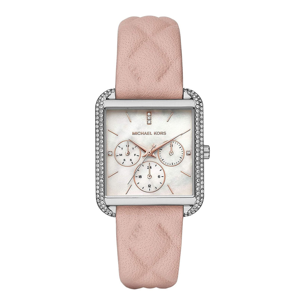 Michael Kors Drew MOP Dial Pink Leather Women's Watch - MK2768 Hoofdafbeelding