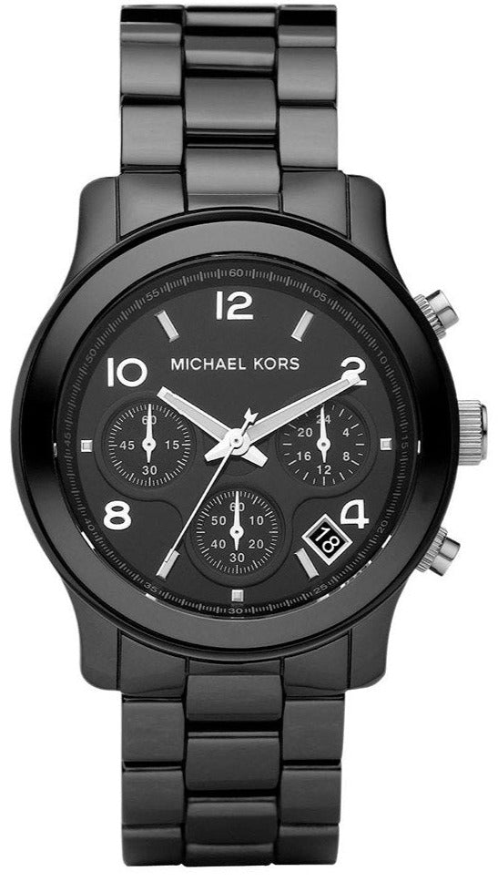 Michael Kors keramische chronograaf dameshorloge in zwart - MK5162 Hoofdafbeelding