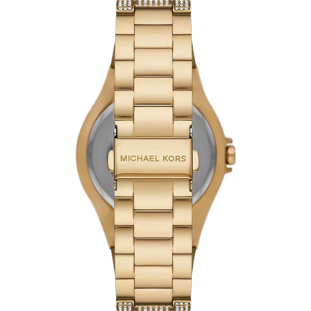 Michael Kors Oversized Lennox 41mm Gold-Tone Pavé Unisex Watch MK6991