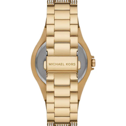 Michael Kors Oversized Lennox 41mm Gold-Tone Pavé Unisex Watch MK6991