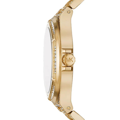Michael Kors Oversized Lennox 41mm Gold-Tone Pavé Unisex Watch MK6991