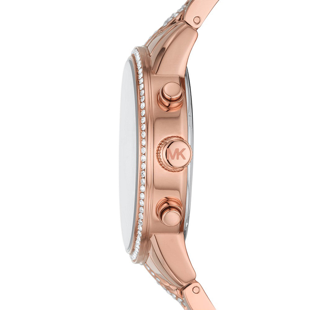 Michael Kors Ritz Pavé Curb Chain Rose Gold-Tone Women's Watch - MK7223 Secundaire afbeelding