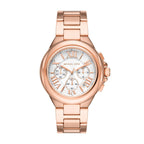 Michael Kors Camille Chronograph White Dial Rose-gold Women's Watch - MK7271