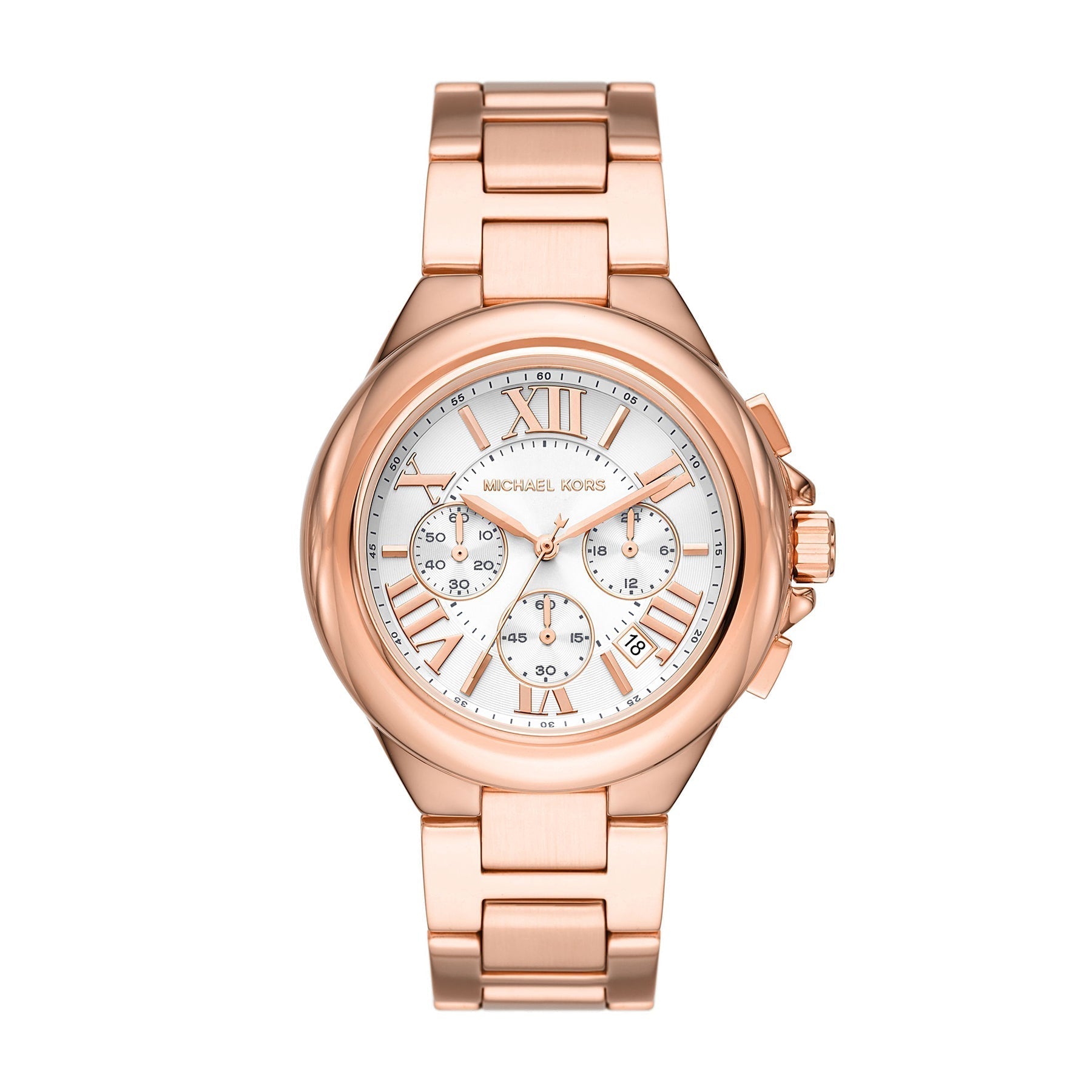 Michael Kors Camille Chronograph White Dial Rose-gold Women's Watch - MK7271 Hoofdafbeelding