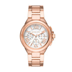 Michael Kors Camille Chronograph White Dial Rose-gold Women's Watch - MK7271