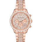 Michael Kors Layton Pavé Chronograph Rose-gold Women's Watch - MK7285