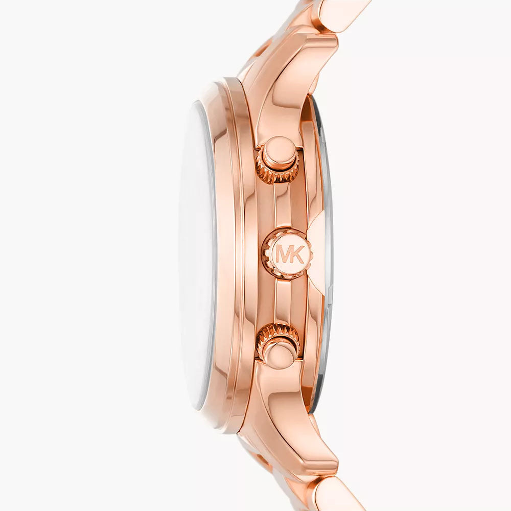 Michael Kors Mini Runway Chronograph Rose-gold Women's Watch - MK7327