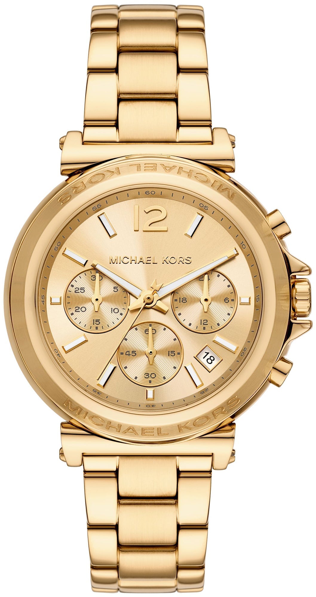 Michael Kors Oversized Maren Gold-Tone Women's Watch - MK7493 Hoofdafbeelding