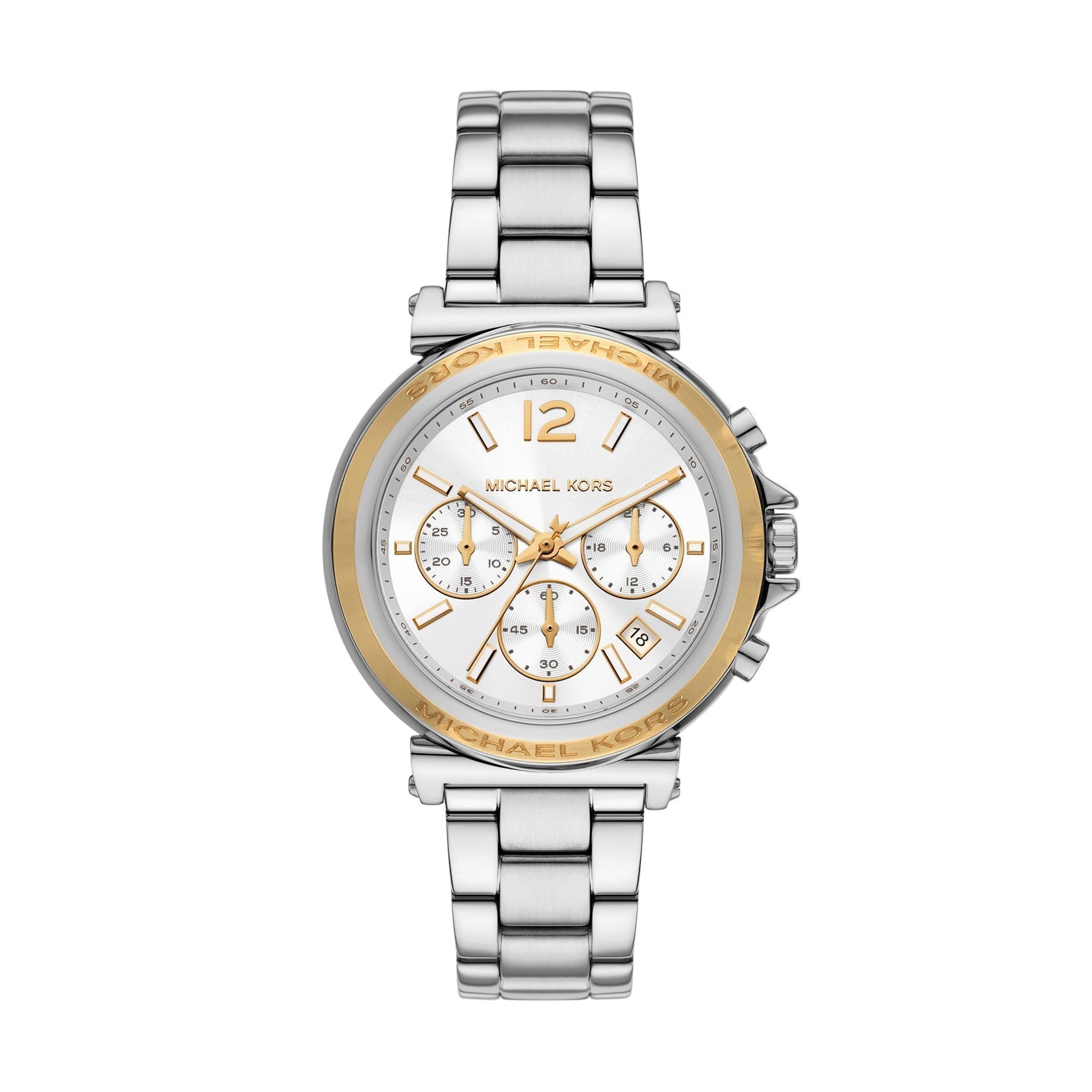 Michael Kors Maren Chronograph White Dial Silver Watch - MK7495 Hoofdafbeelding