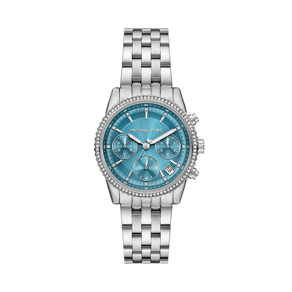 Michael Kors Mini Bryant dameshorloge in zilverkleur - mk7539 Hoofdafbeelding