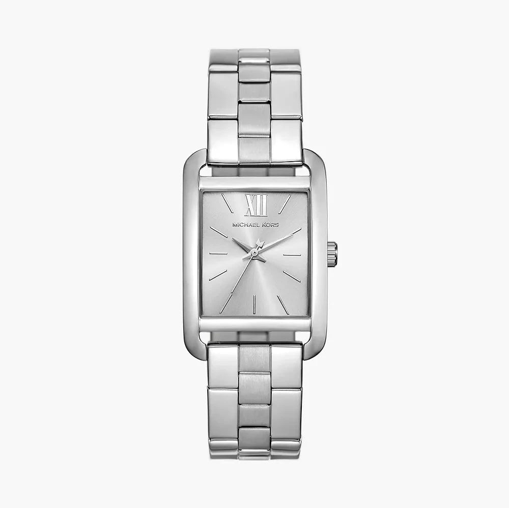Michael Kors Monroe Three-Hand Silver-Tone Women's Watch - MKO1033 Hoofdafbeelding