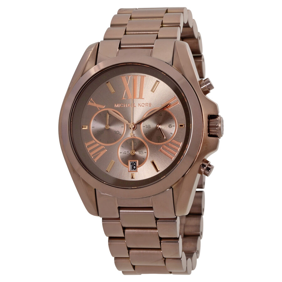 Michael Kors Oversized Bradshaw Chronograph Sable Tone Unisex Watch - MK6247 Hoofdafbeelding