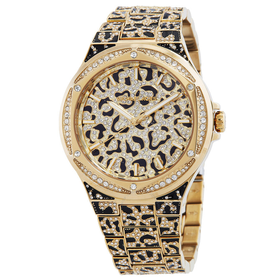 Michael Kors Oversized Lennox Animal Pave Quartz Watch MK7284 Hoofdafbeelding