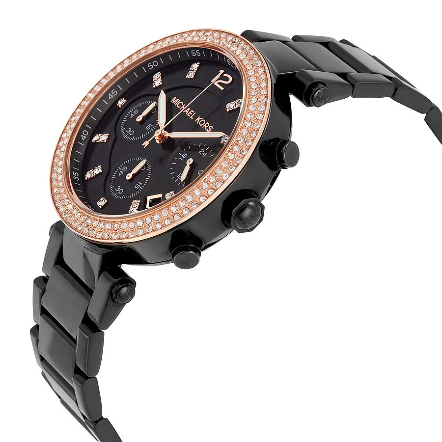 Michael Kors Parker Chronograph Black Dial Ladies Watch MK5885 Secondary image