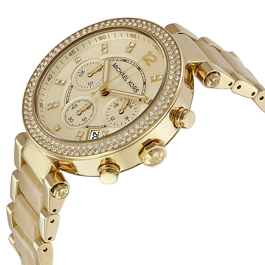 Michael Kors Parker Chronograph Gold-Tone Women's Watch - MK5632 Secundaire afbeelding