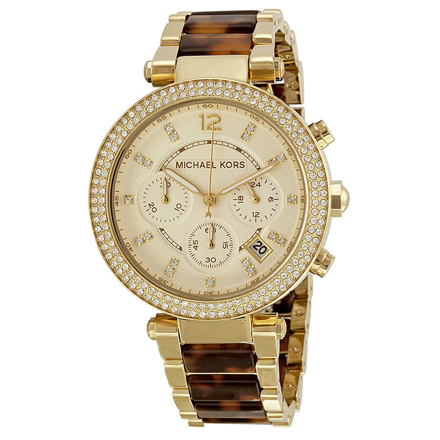 Michael Kors Parker Chronograph Gold-Tone Women's Watch - MK5688 Hoofdafbeelding