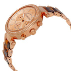 Michael Kors Parker Chronograph Tortoise Acetate and Rose-gold Women's Watch - MK5538