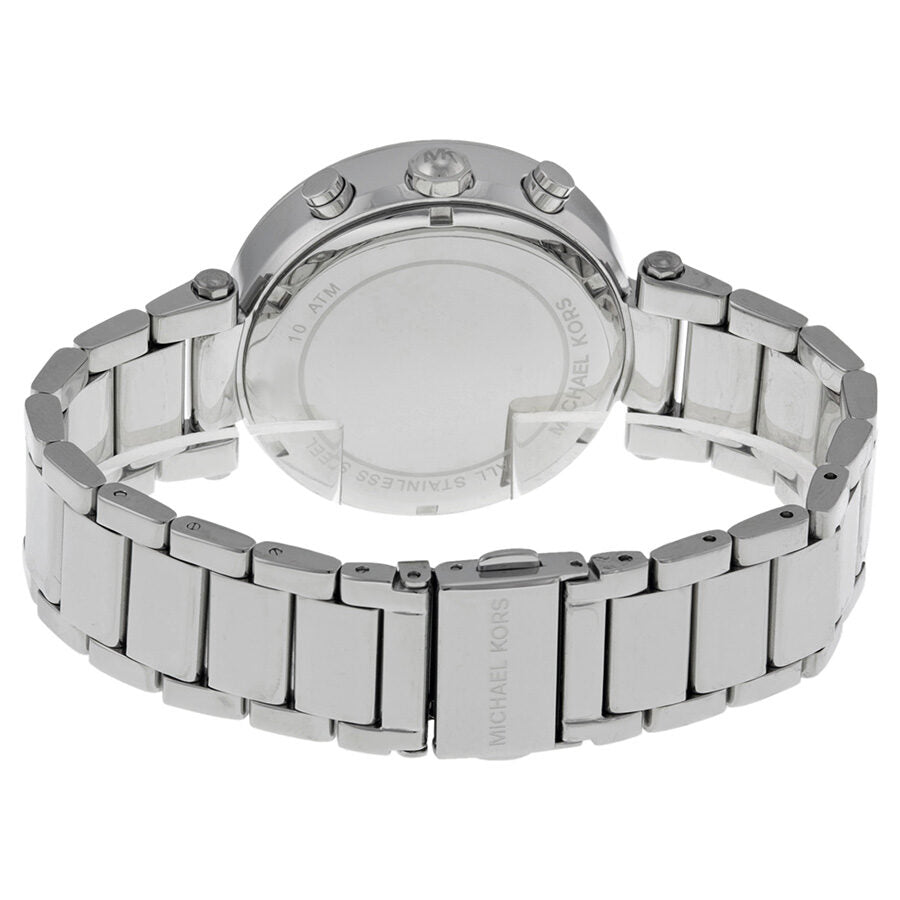 Michael Kors Parker Chronograph Silver Dial Ladies Watch MK5353