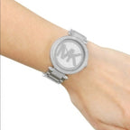 Michael Kors Parker Crystal Pave Dial Silver-Tone Women's Watch - MK5925