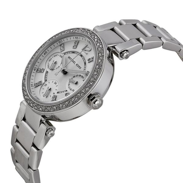 Michael Kors Parker Multi-Function Silver Ladies Watch MK5615 Secundaire afbeelding