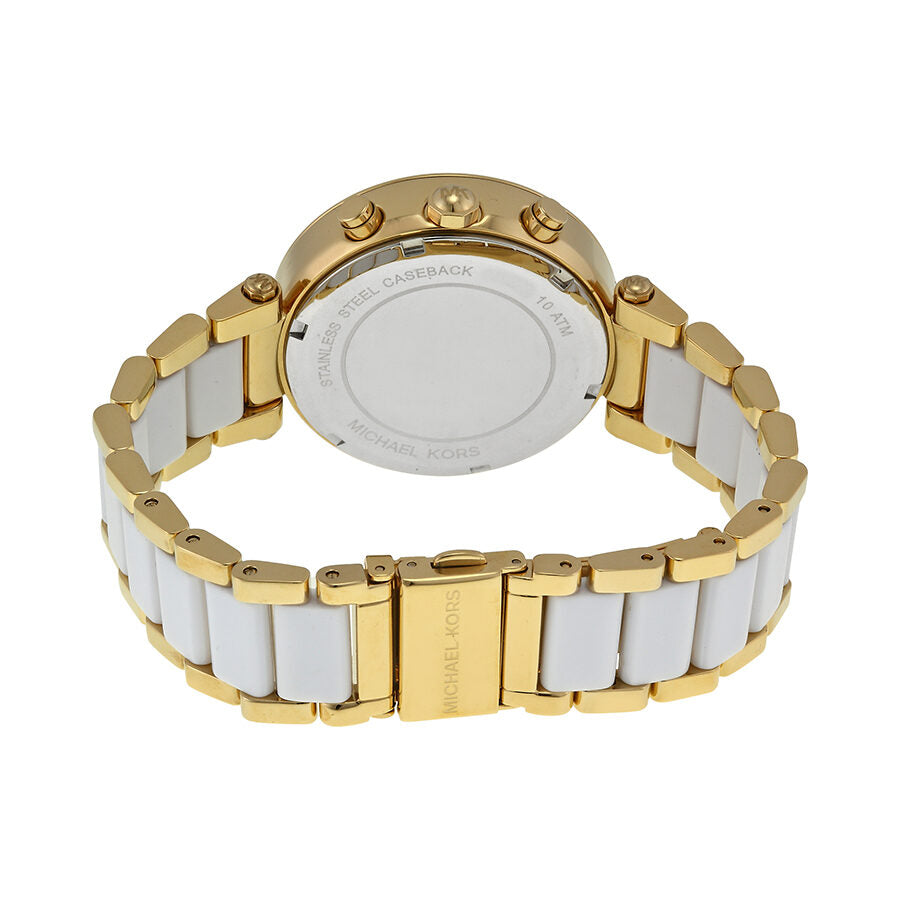 Michael Kors Parker Multi-function White Dial Women's Watch - MK6119