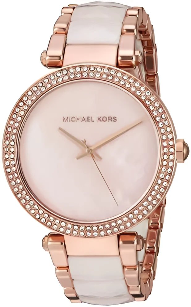 Michael Kors Parker Rose Gold Tone Women's Watch MK6402 Hoofdafbeelding