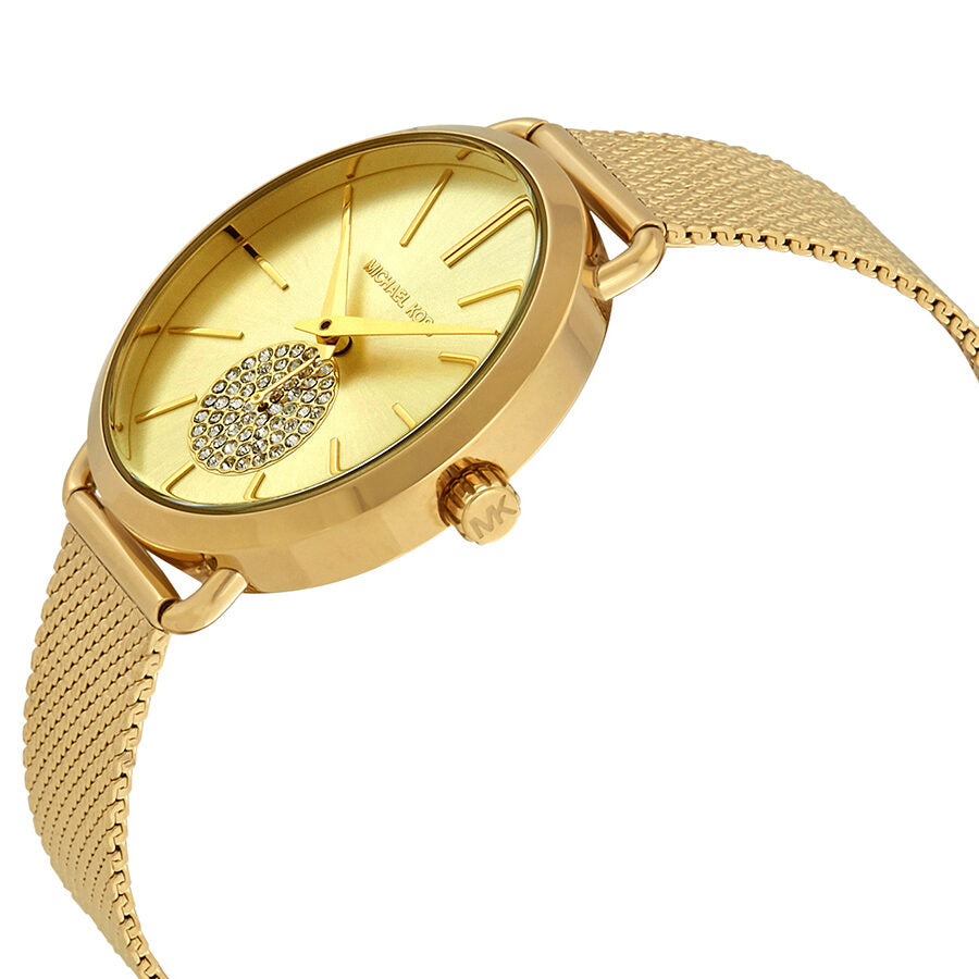 Michael Kors Porita Gold-Tone Pavé Women's Watch - MK3844 Secundaire afbeelding