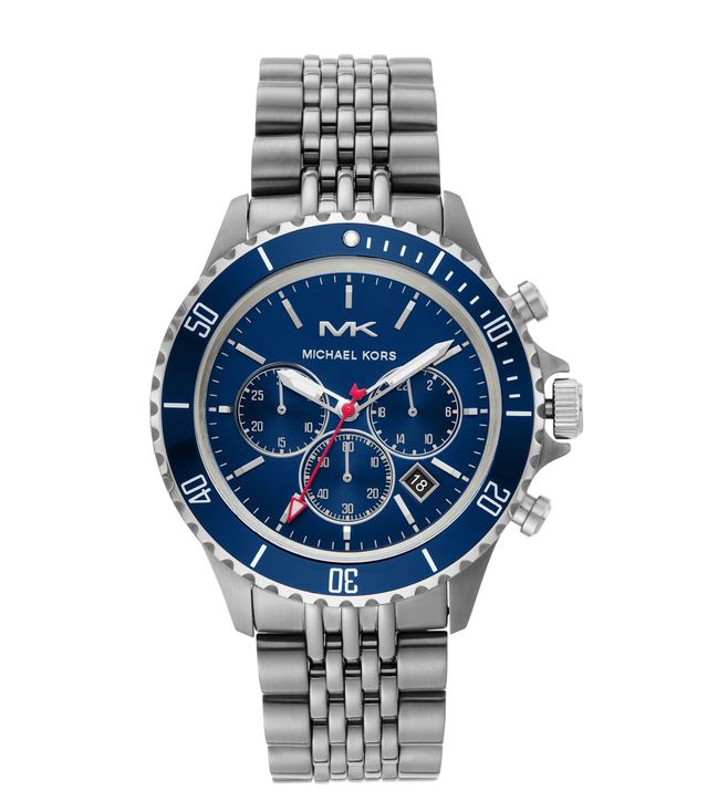 Michael Kors Quartz Bayville Chronograaf Herenhorloge met Blauwe Wijzerplaat MK8727 Hoofdafbeelding