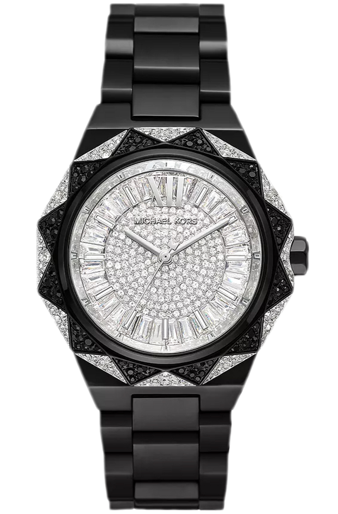 Michael Kors oversized Raquel Pavé horloge in zwart - MK4692 Hoofdafbeelding
