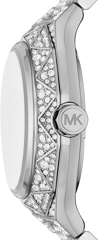Michael Kors Raquel Three-Hand Crystals Silver-Tone Women's Watch - MK7365LE Secundaire afbeelding