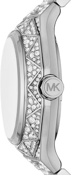 Michael Kors Raquel Three-Hand Crystals Silver-Tone Women's Watch - MK7365LE