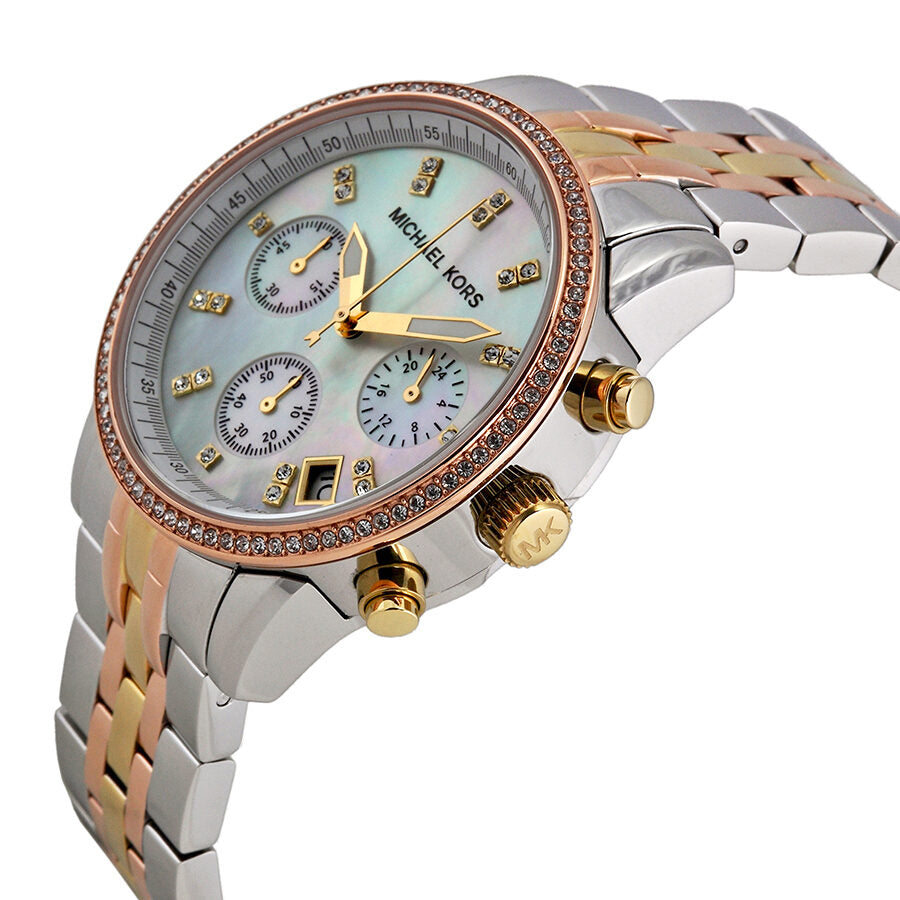 Michael Kors Ritz Chronograph Mother of Pearl Dial Ladies Watch MK5650 Secundaire afbeelding