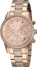 Michael Kors Ritz Chronograph Rose Gold Women's Watch - MK6598