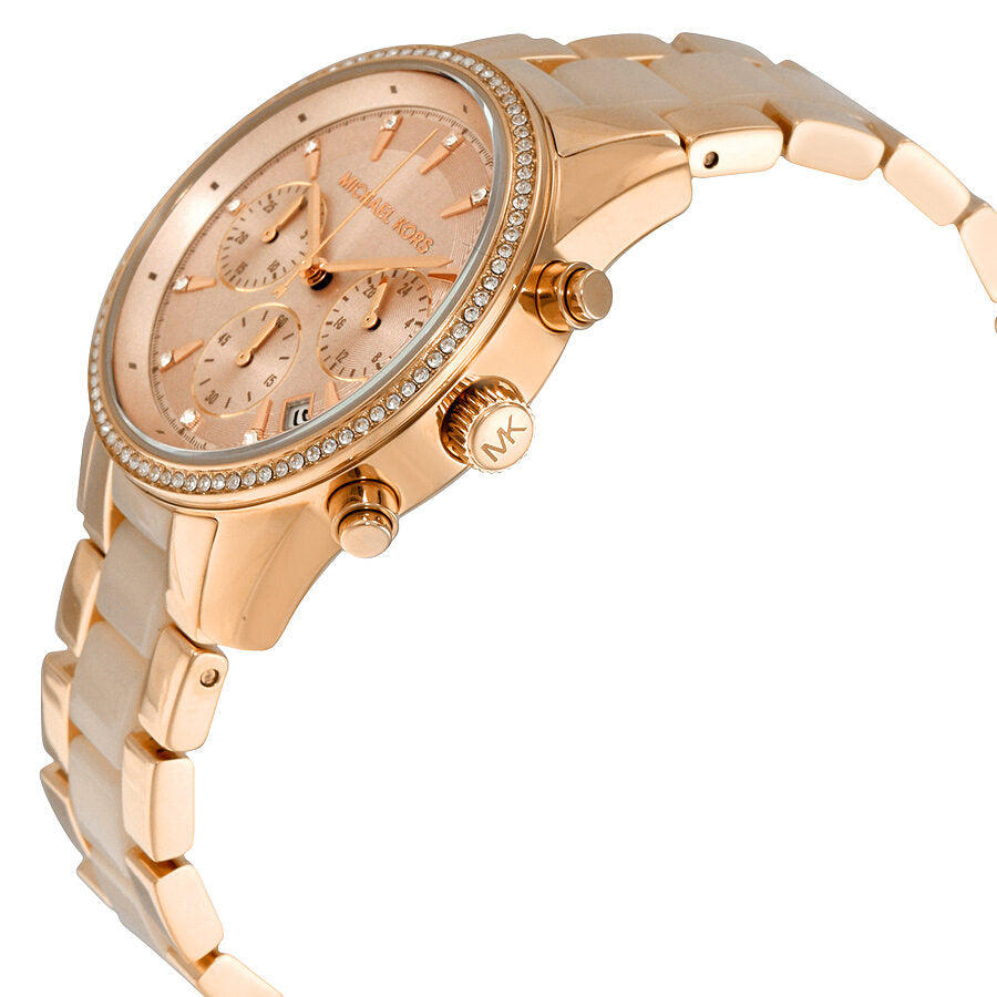 Michael Kors Ritz Chronograph Rose Gold Women's Watch - MK6307 Secondary image