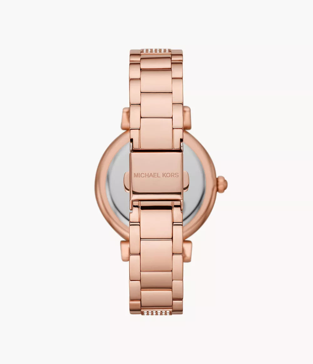Michael Kors Abbey Three-Hand Rose Gold-Tone Watch - MK4617