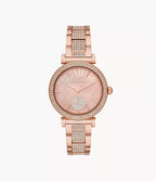 Michael Kors Abbey Three-Hand Rose Gold-Tone Watch - MK4617