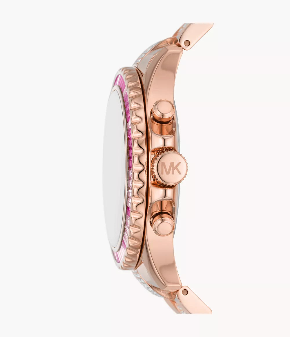 Michael Kors Oversized Everest Pavé Rose Gold-Tone Women's Watch - MK7211