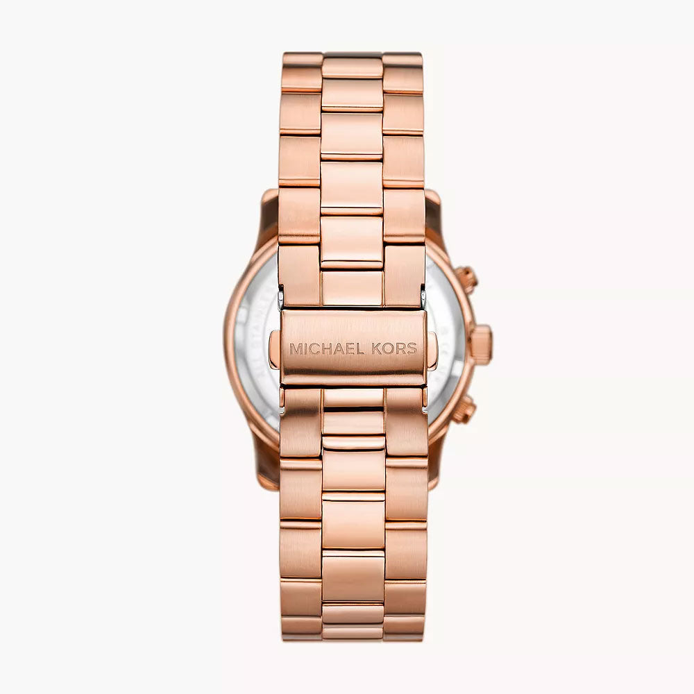 Michael Kors Runway Chronograph Rose Gold-Tone Women's Watch - MK7352