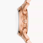 Michael Kors Runway Chronograph Rose Gold-Tone Women's Watch - MK7352