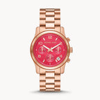 Michael Kors Runway Chronograph Rose Gold-Tone Women's Watch - MK7352